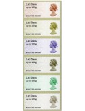 n° 124/129 - Timbre GRANDE-BRETAGNE Timbres de distributeurs