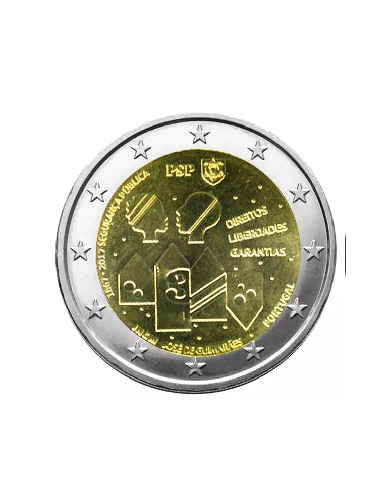 2 EURO COMMEMORATIVE 2017 : PORTUGAL (150 ans sécurité publique)