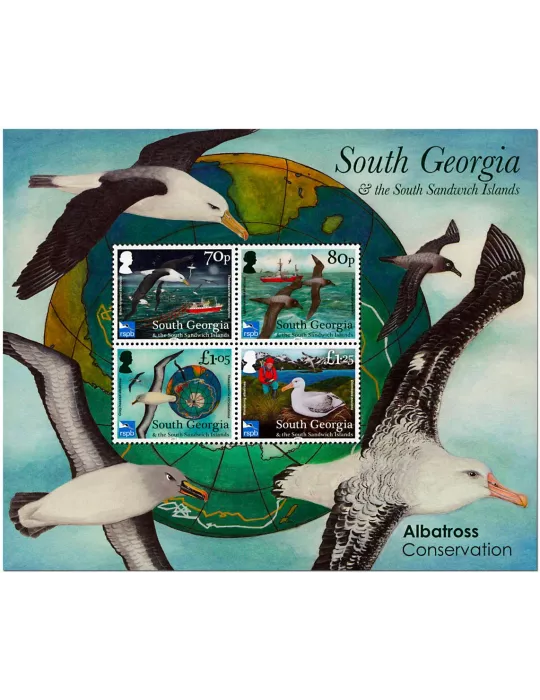 n° 25 - Timbre GEORGIE DU SUD Blocs et feuillets