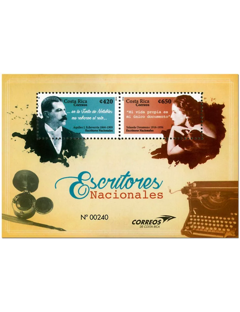 n° 51 - Timbre COSTA RICA Blocs et feuillets