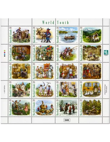 n° 3737/3756 - Timbre MARSHALL Poste