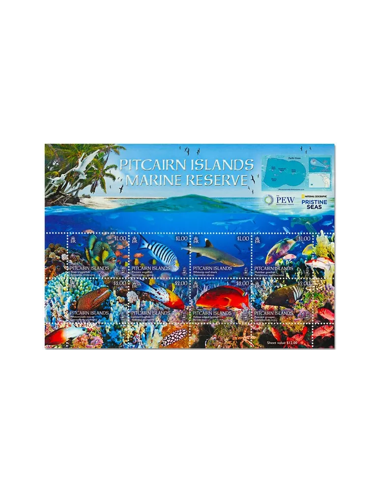 n° 903/910 - Timbre PITCAIRN Poste