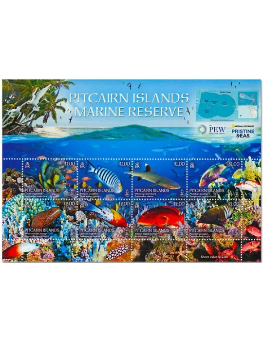 n° 903/910 - Timbre PITCAIRN Poste