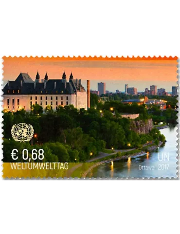 n° 960/961 - Timbre CENTRE INTERNATIONAL DE VIENNE Poste