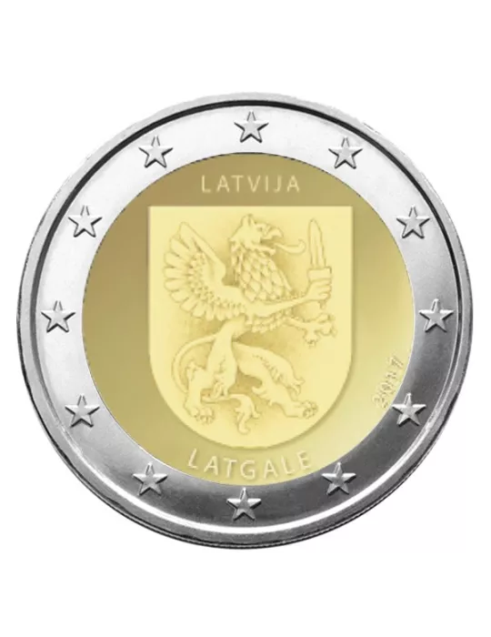 2 EURO COMMEMORATIVE 2017 : LETTONIE (ARMOIRIES DE LATGALE)
