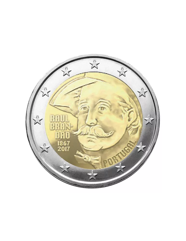 2 EURO COMMEMORATIVE 2017 : PORTUGAL (150e ANNIVERSAIRE DE LA NAISSANCE DE R. BRANDAO)