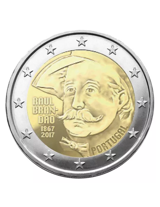 2 EURO COMMEMORATIVE 2017 : PORTUGAL (150e ANNIVERSAIRE DE LA NAISSANCE DE R. BRANDAO)
