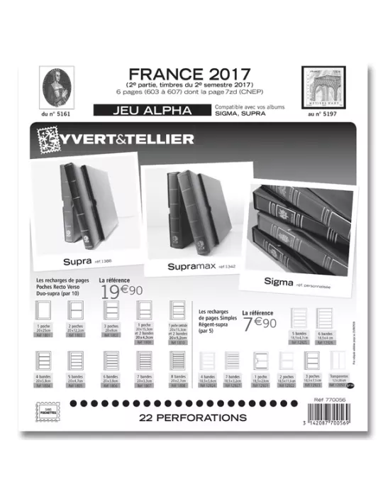 FRANCE ALPHA : 2017 - 2E SEMESTRE (JEUX SANS POCHETTES)