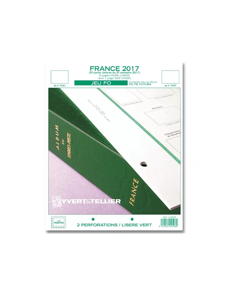 FRANCE FO : 2017 - 2E SEMESTRE (JEUX SANS POCHETTES)