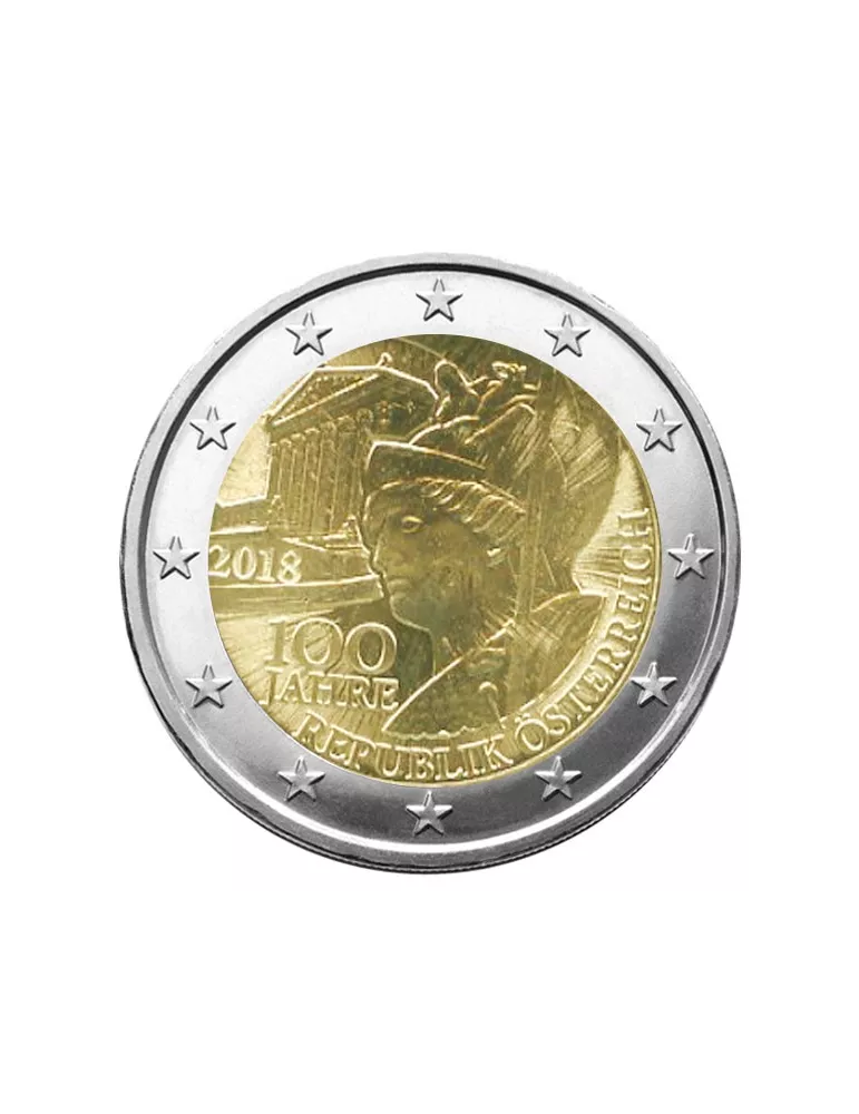 2 EURO COMMEMORATIVE 2018 : AUTRICHE (100 ans République Autrichienne)