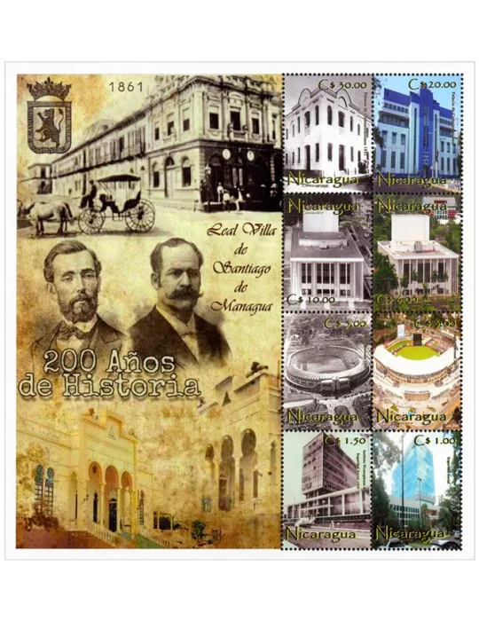 n° 2723/2730 - Timbre NICARAGUA Poste