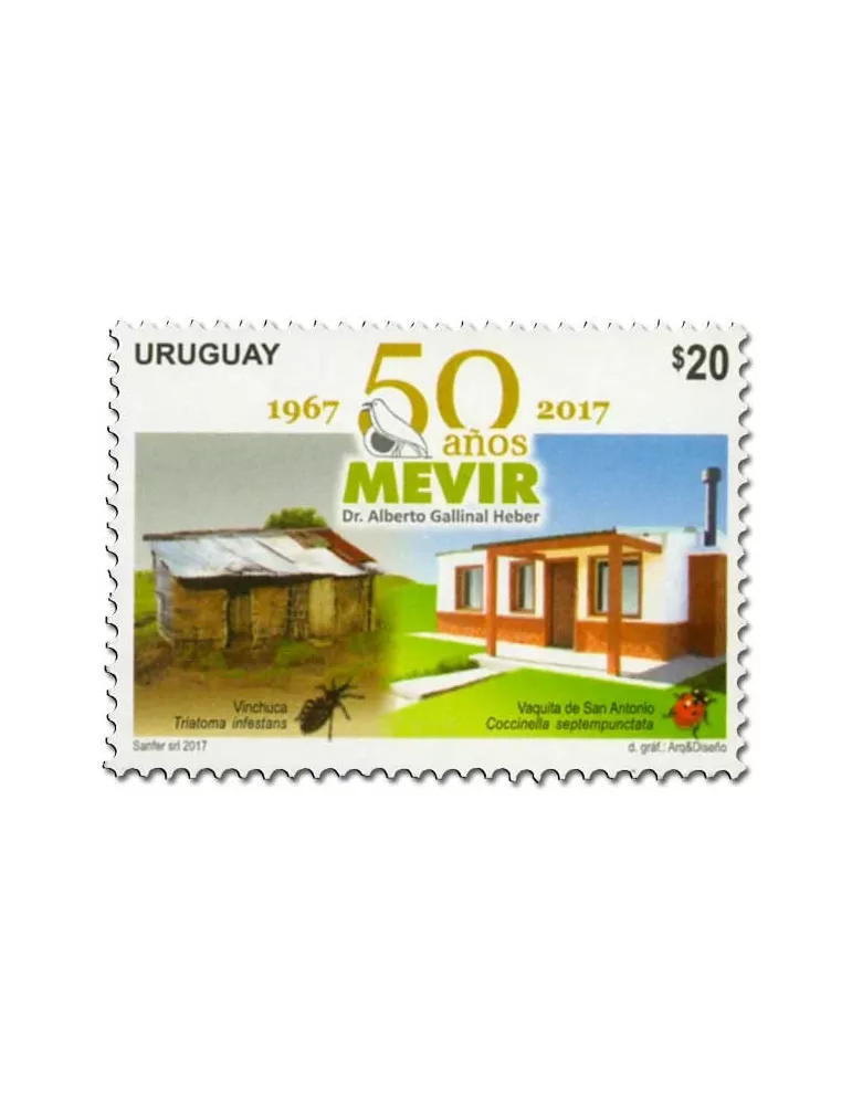 n° 2847 - Timbre URUGUAY Poste