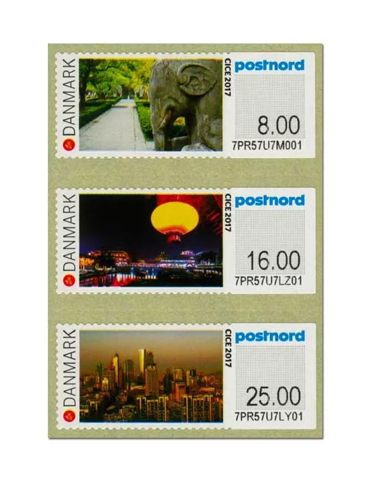 n° 130/132 - Timbre DANEMARK Timbres de distributeurs