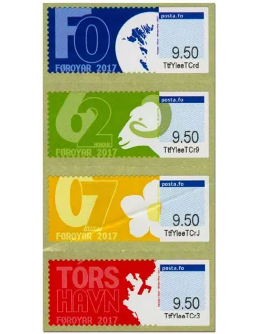 n° 37/40 - Timbre ILE FEROE Timbres de distributeurs