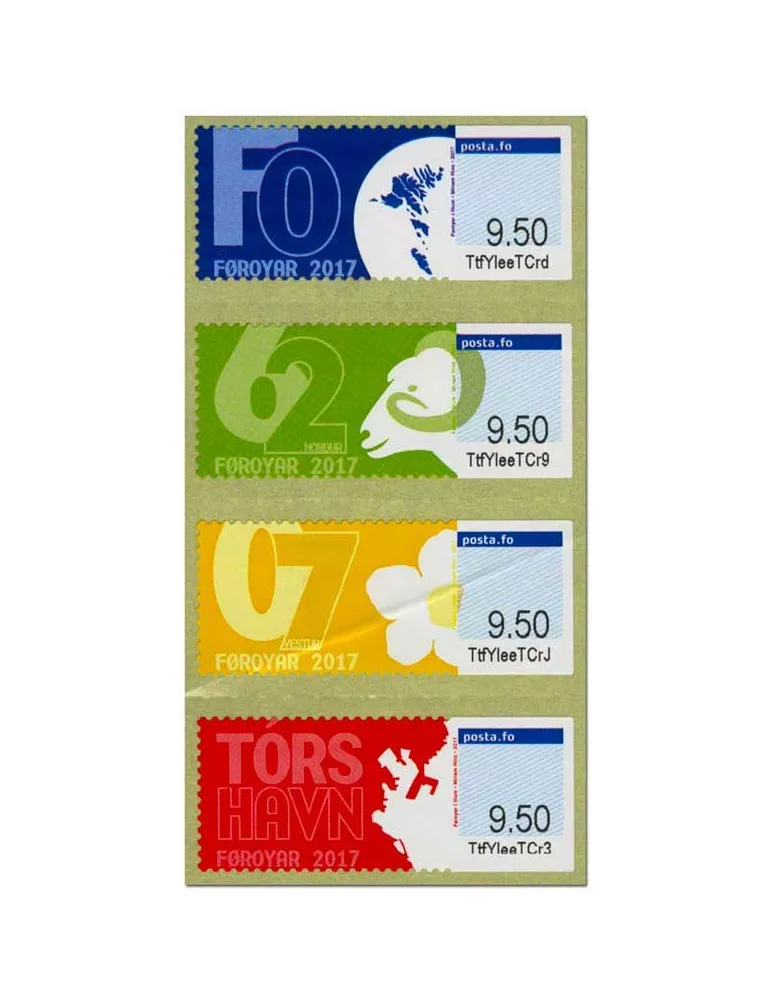 n° 37/40 - Timbre ILE FEROE Timbres de distributeurs