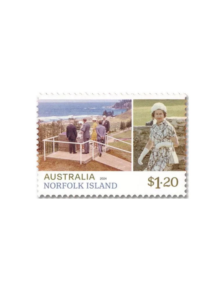 n° 1243/1244 - Timbre NORFOLK Poste