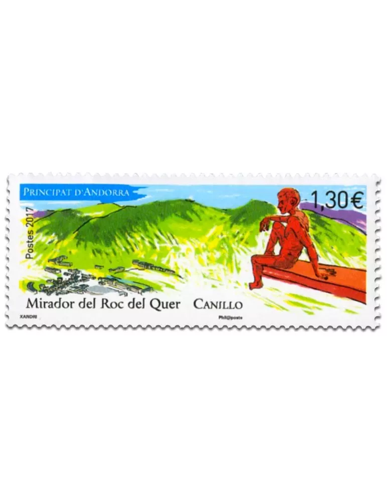 n° 802 - Timbre Andorre Poste