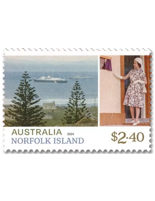 n° 1243/1244 - Timbre NORFOLK Poste