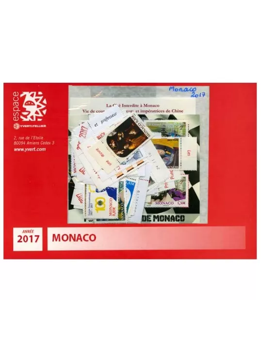 n° 3062/F3115 - Timbre Monaco Année complète (2017)