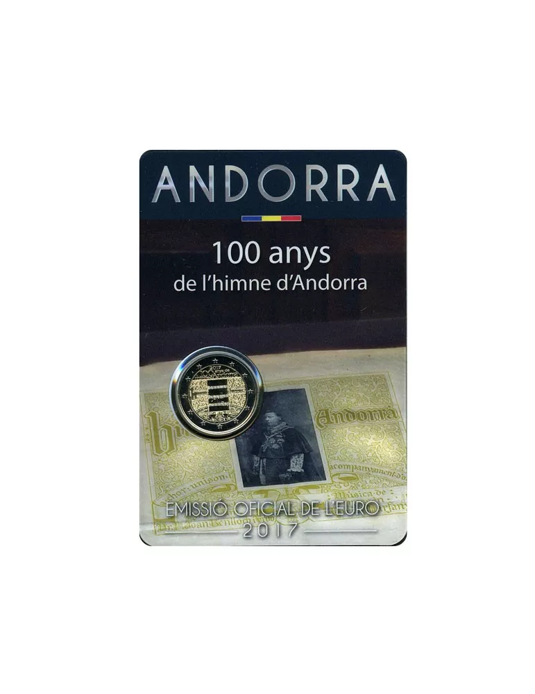 BU : 2 EURO COMMEMORATIVE 2017 (ANDORRE) : 100EME ANNIVERSAIRE DE L´HYMNE D´ANDORRE