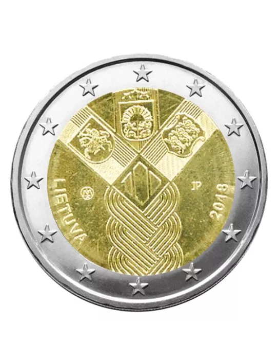 2 EURO COMMEMORATIVE 2018 : LITUANIE (100 ANS DES ETATS BALTES)