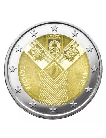 2 EURO COMMEMORATIVE 2018 : LETTONIE (100 ANS DES ETATS BALTES)