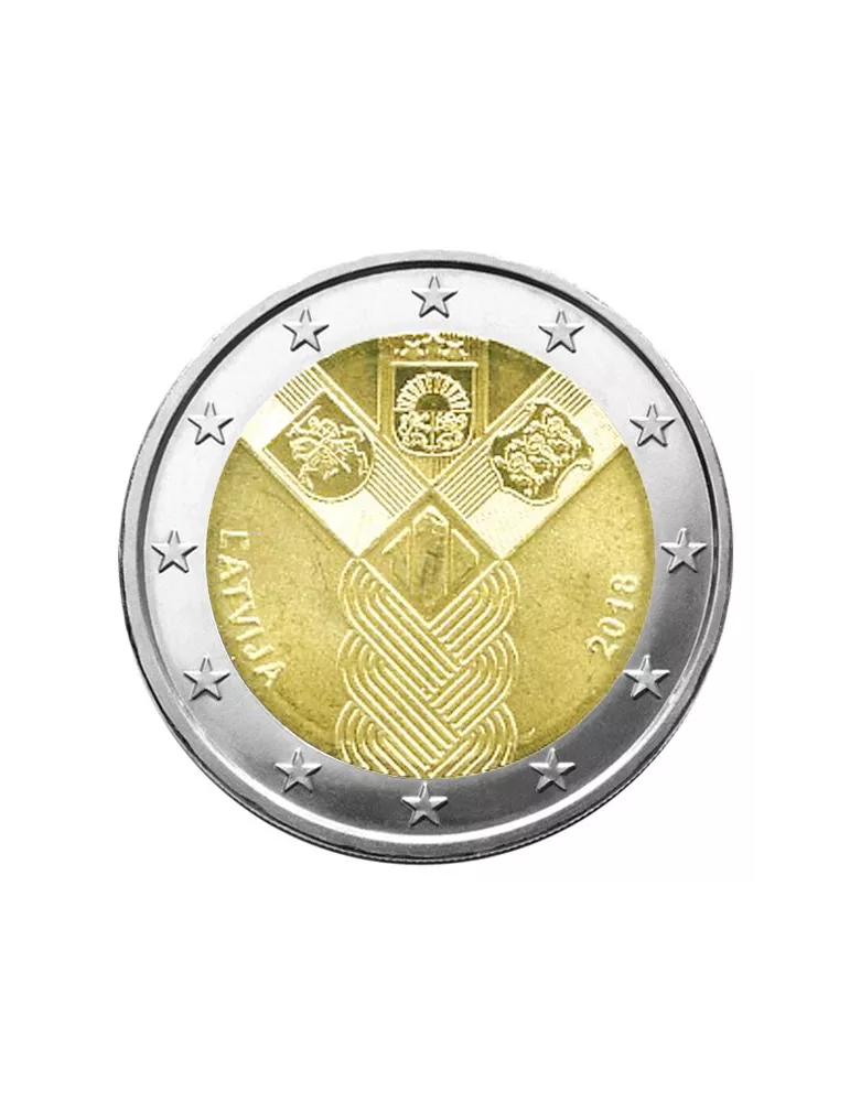 2 EURO COMMEMORATIVE 2018 : LETTONIE (100 ANS DES ETATS BALTES)