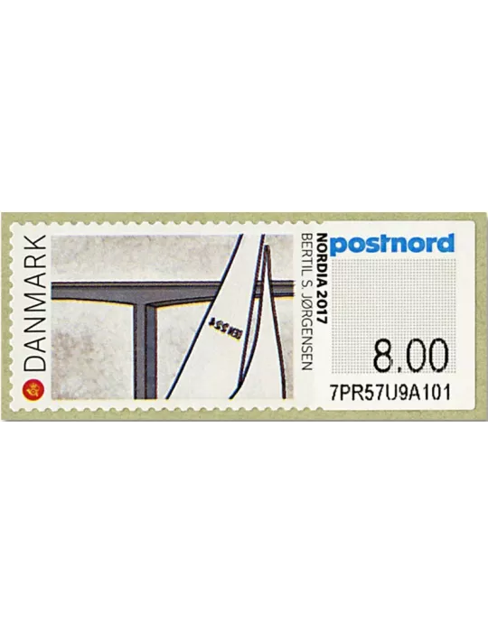 n°133 - Timbre DANEMARK Timbres de distributeurs