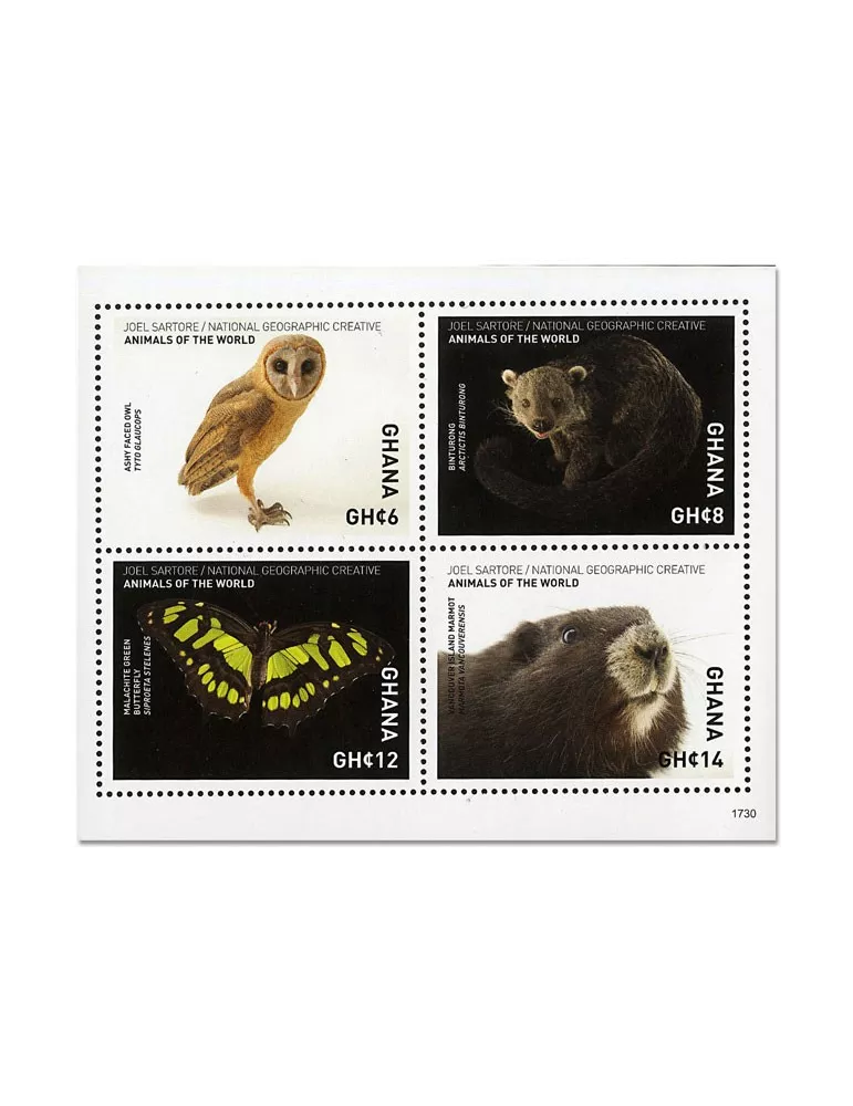 n° 3857/3860 - Timbre GHANA Poste