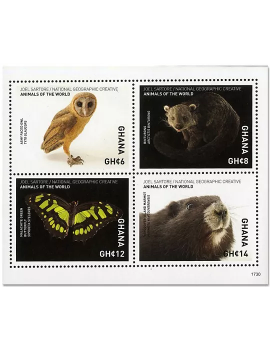 n° 3857/3860 - Timbre GHANA Poste