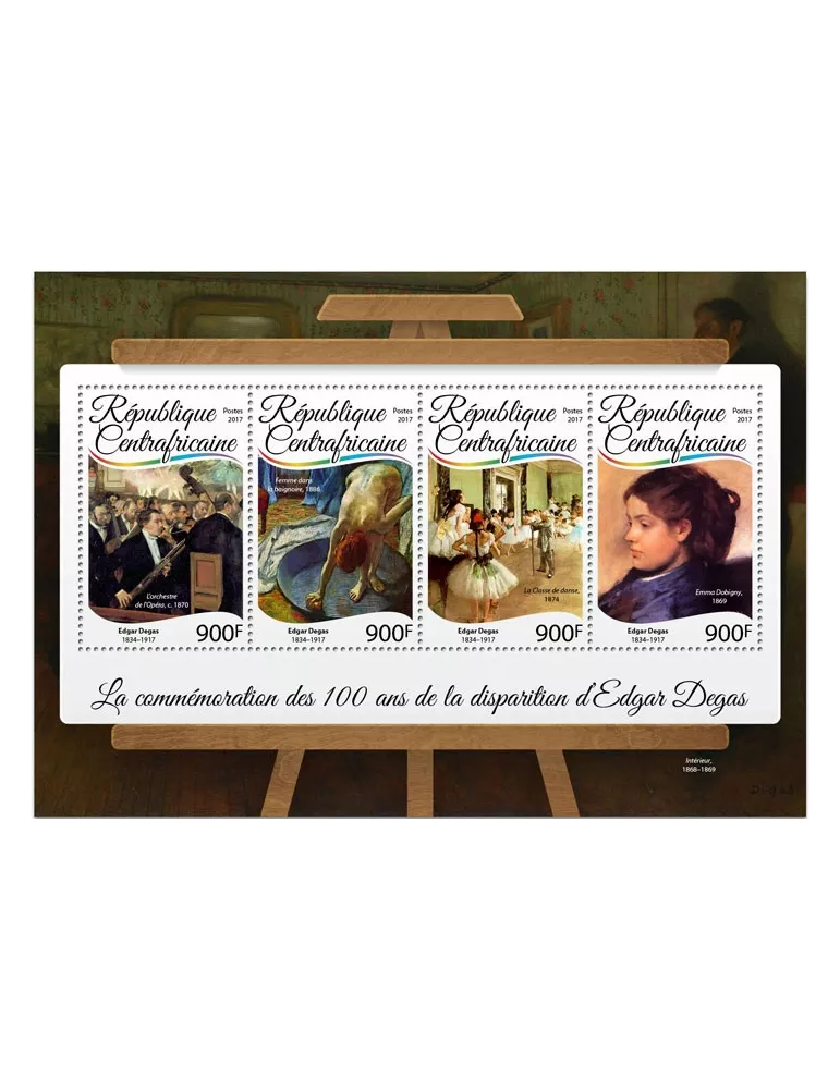 n° 4917/4920 - Timbre CENTRAFRIQUE Poste