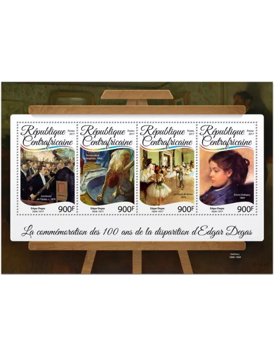 n° 4917/4920 - Timbre CENTRAFRIQUE Poste