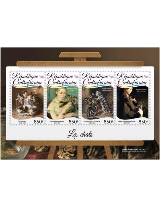 n° 4937/4940 - Timbre CENTRAFRIQUE Poste