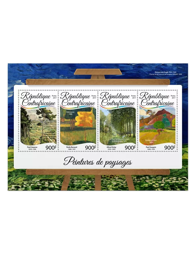 n° 4965/4968 - Timbre CENTRAFRIQUE Poste