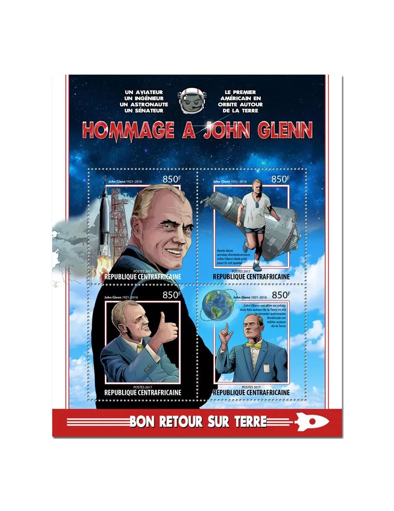 n° 5029/5032 - Timbre CENTRAFRIQUE Poste