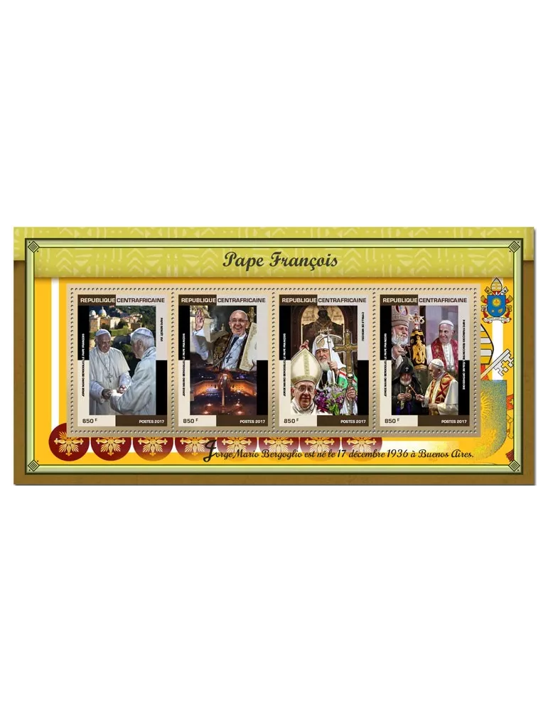 n° 5049/5052 - Timbre CENTRAFRIQUE Poste