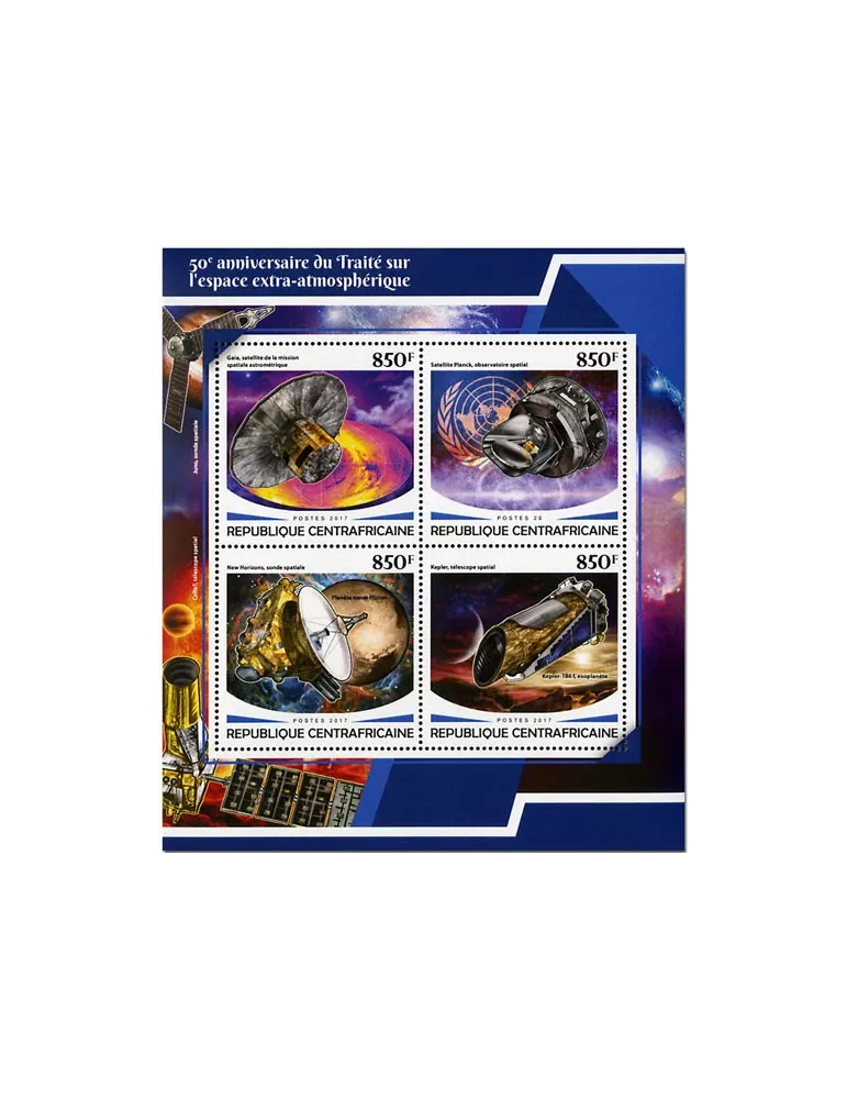 n° 5217/5220 - Timbre CENTRAFRIQUE Poste