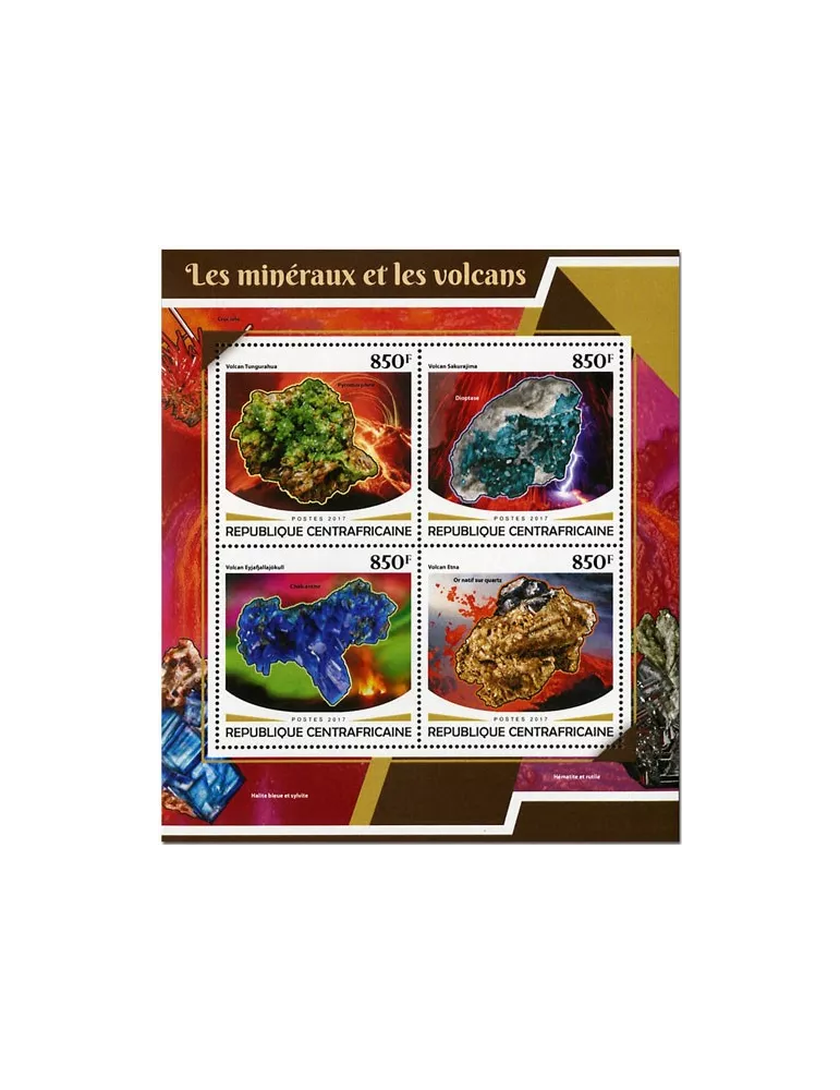 n° 5241/5244 - Timbre CENTRAFRIQUE Poste