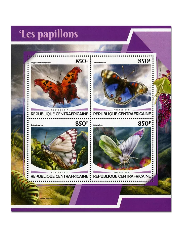 n° 5249/5252 - Timbre CENTRAFRIQUE Poste