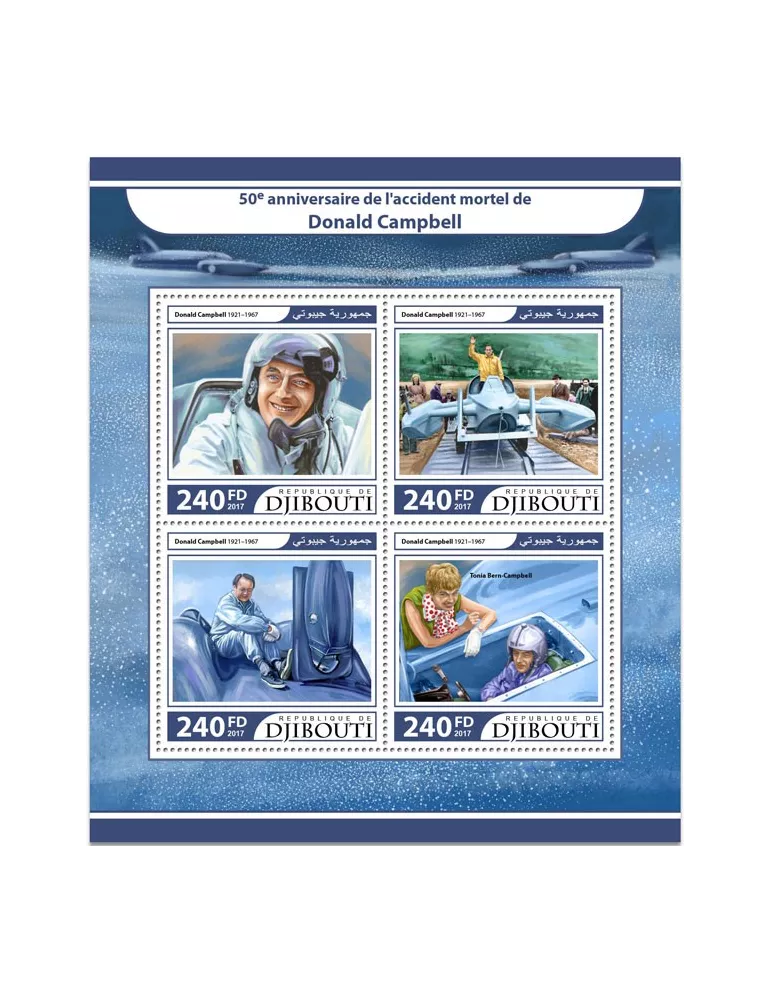 n° 1488/1491 - Timbre DJIBOUTI Poste