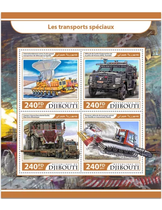 n° 1508/1511 - Timbre DJIBOUTI Poste