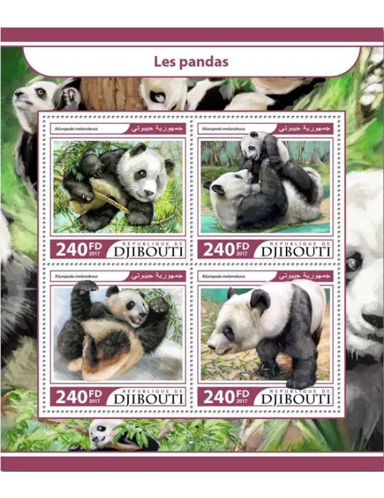 n° 1580/1583 - Timbre DJIBOUTI Poste