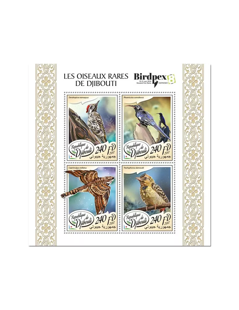 n° 1672/1675 - Timbre DJIBOUTI Poste