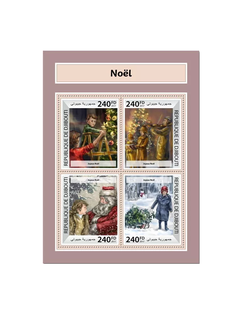 n° 1676/1679 - Timbre DJIBOUTI Poste