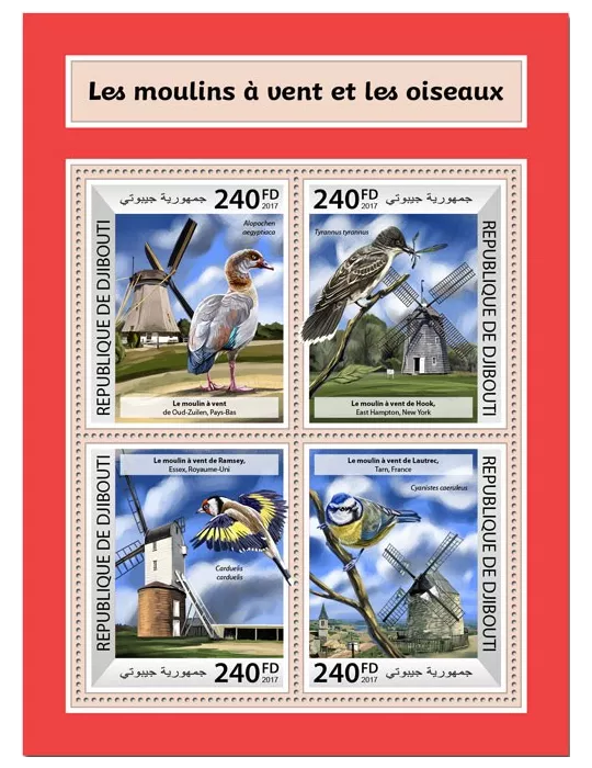 n° 1684/1687 - Timbre DJIBOUTI Poste