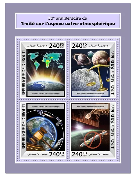 n° 1688/1691 - Timbre DJIBOUTI Poste