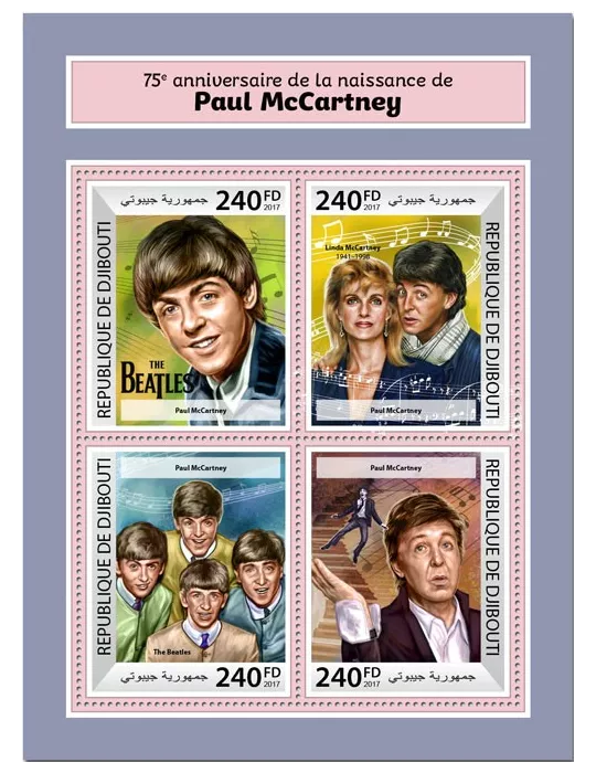 n° 1744/1747 - Timbre DJIBOUTI Poste