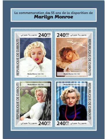 n° 1748/1751 - Timbre DJIBOUTI Poste