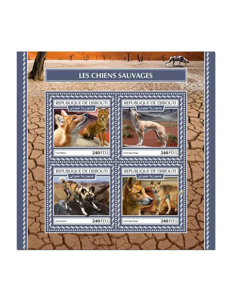 n° 1816/1819 - Timbre DJIBOUTI Poste