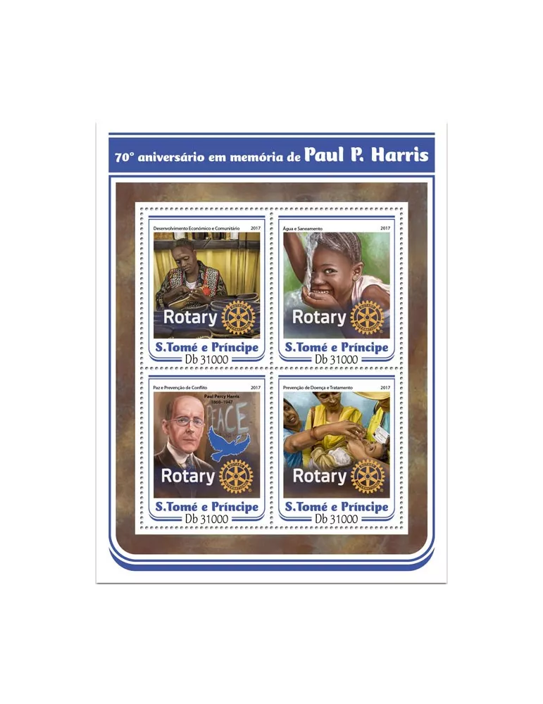 n° 5741/5744 - Timbre SAINT-THOMAS ET PRINCE Poste